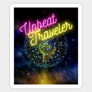 Upbeat Traveler TS Design 11 Sticker